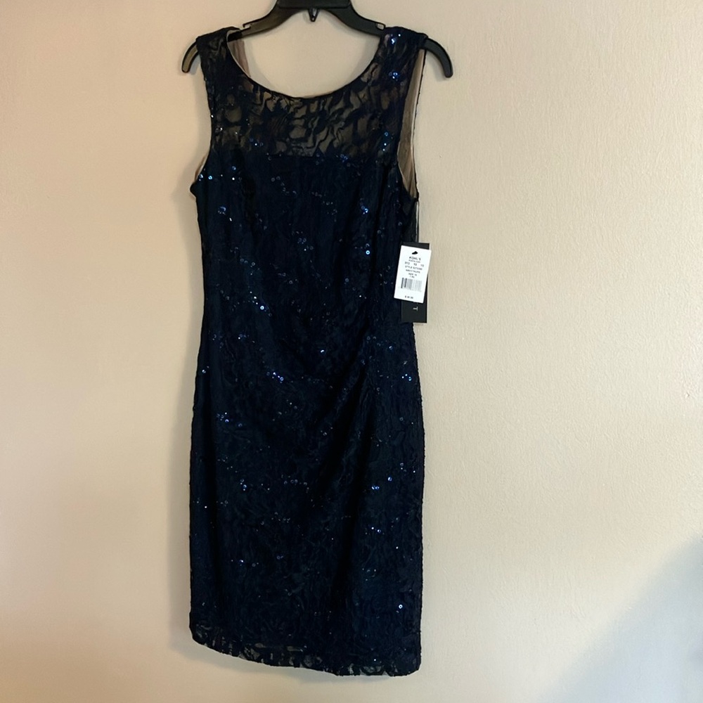 NWT size 10 navy with sequin dress